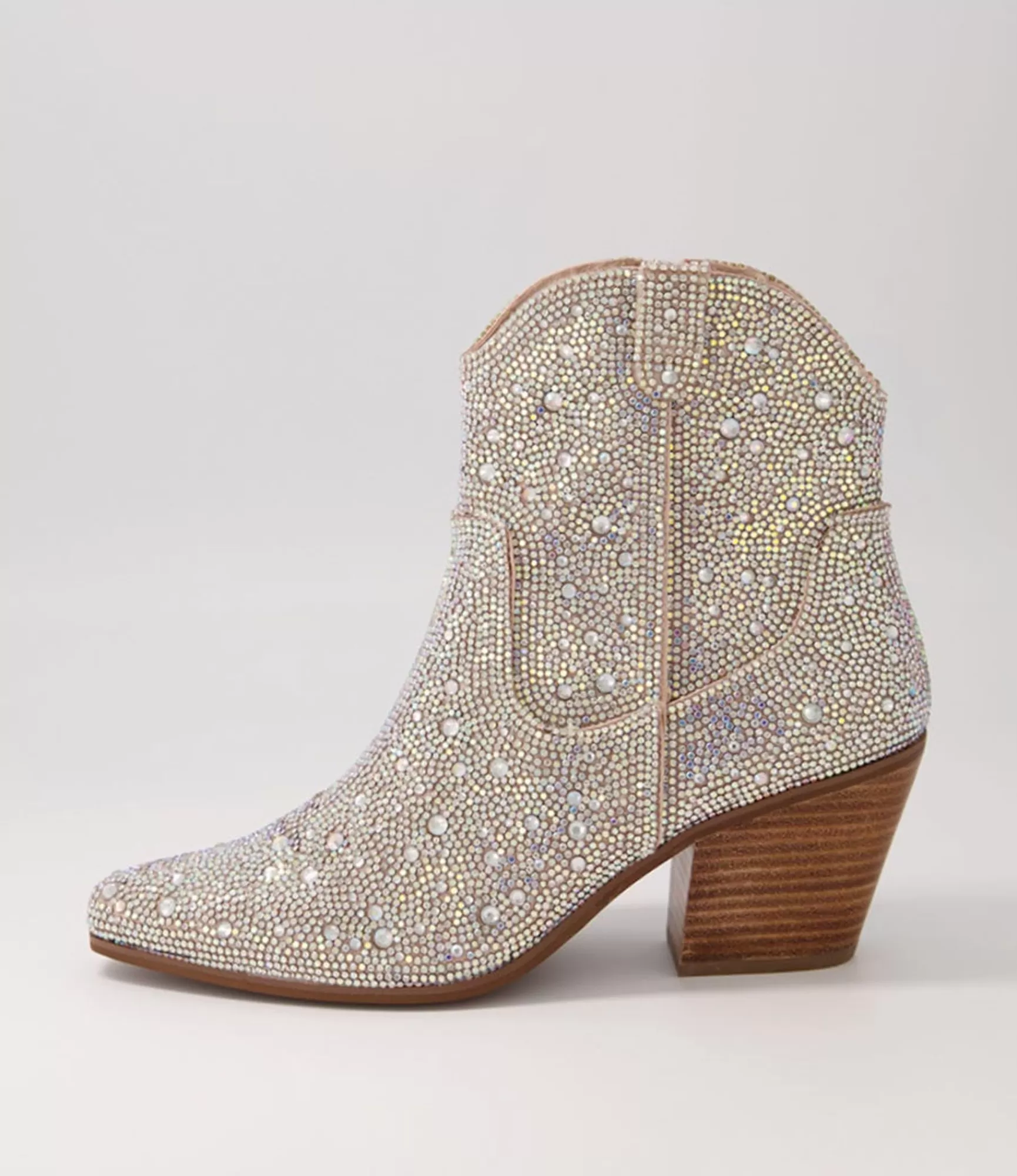 Flash Sale Midas Shoes Willis Silver Jewel Fabric Ankle Boots