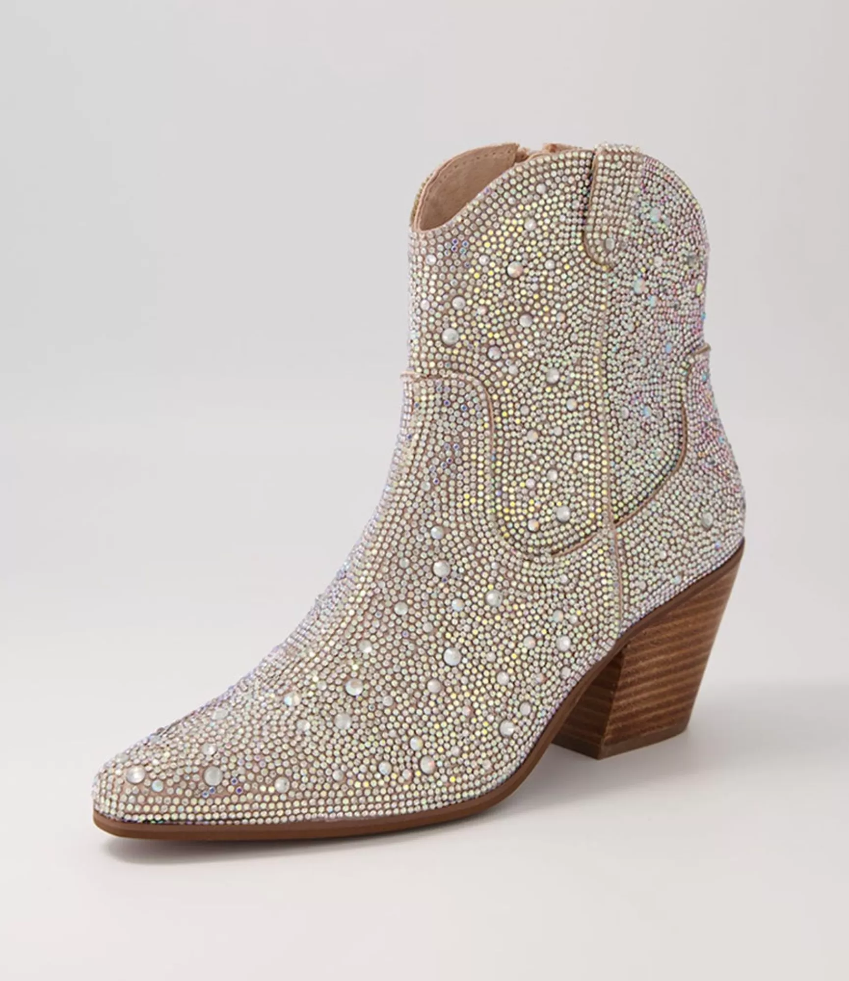 Flash Sale Midas Shoes Willis Silver Jewel Fabric Ankle Boots