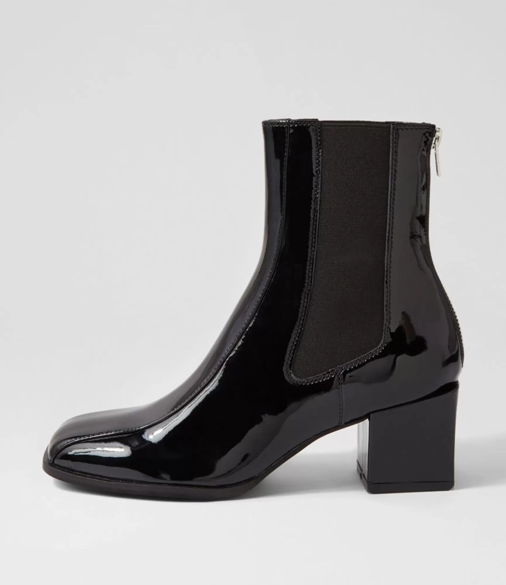 Outlet Midas Shoes Winni Black Patent Leather Chelsea Boots