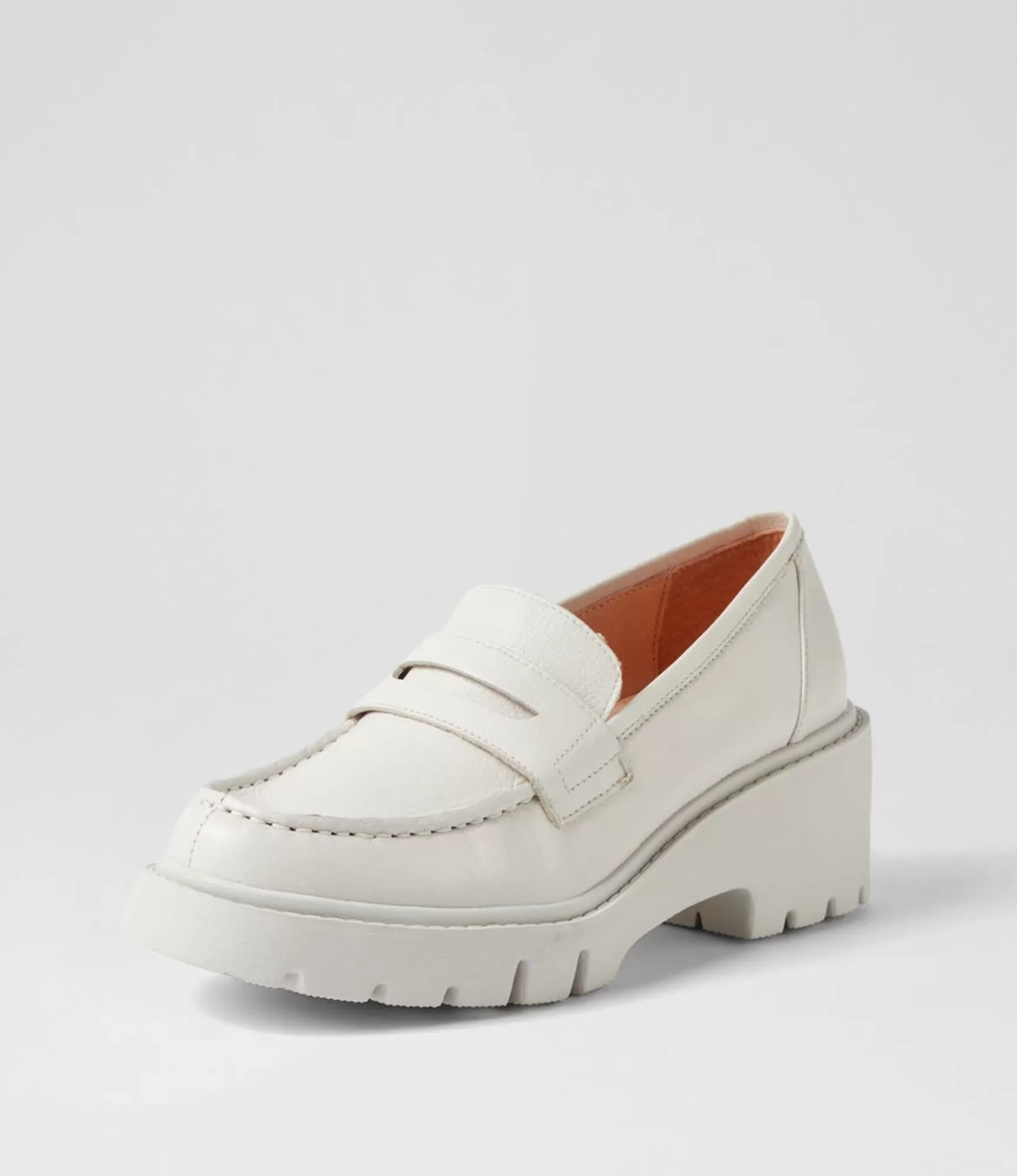 Online Midas Shoes Xana Ivory Leather Heels