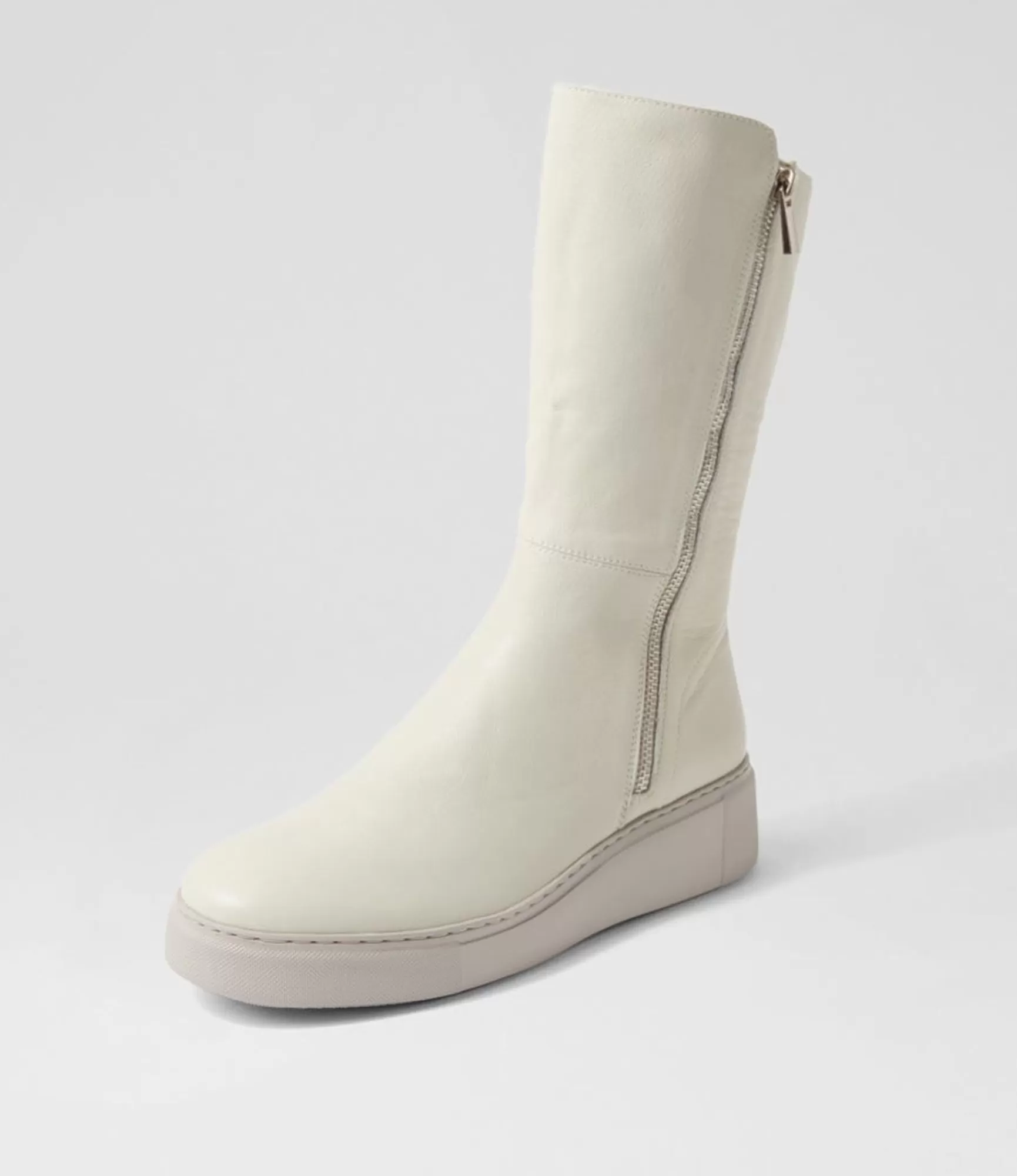Fashion Midas Shoes Yoghie Ivory Misty Leather Calf Boots