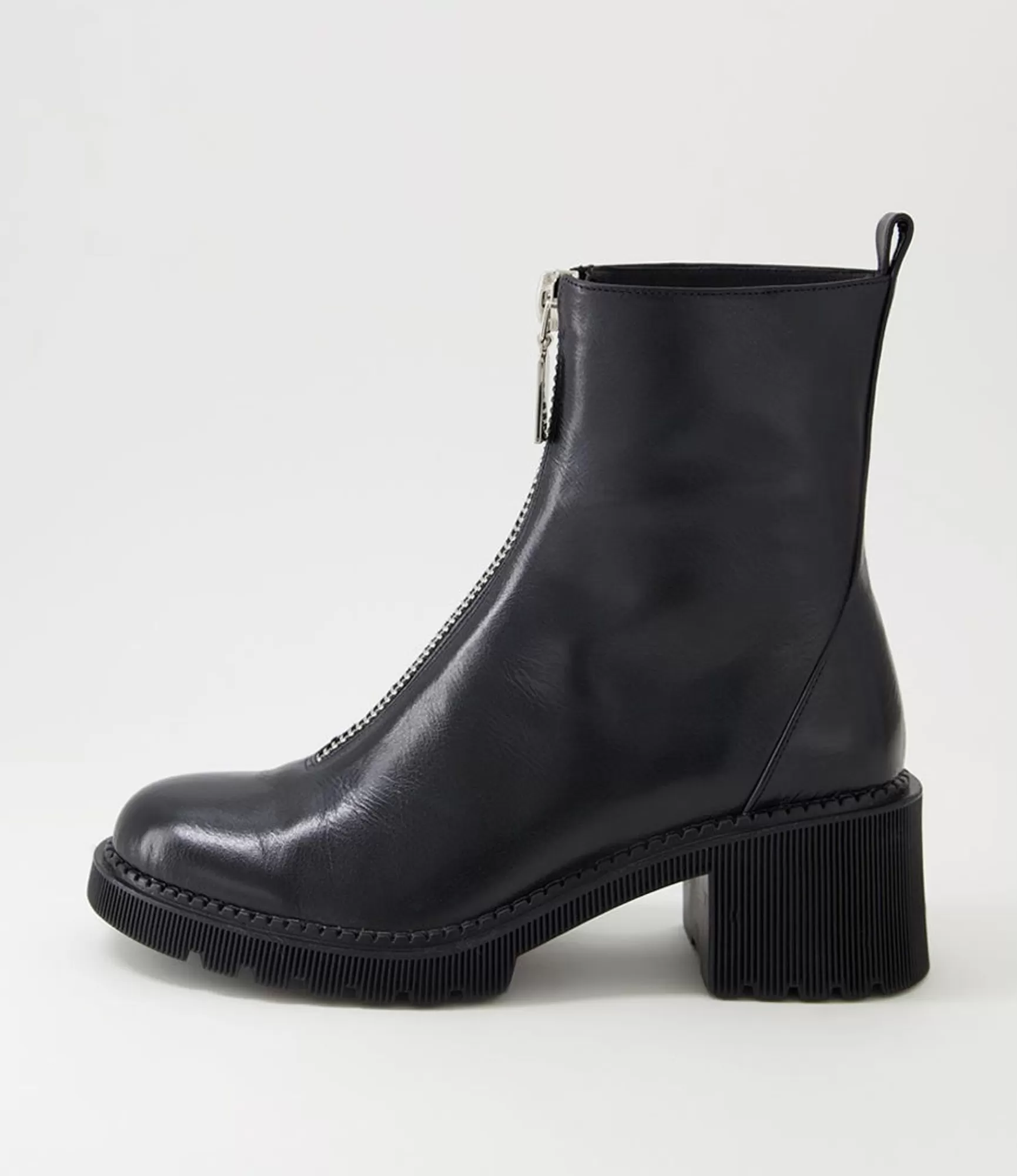 Sale Midas Shoes Zandro Black Leather Lace Up Boots