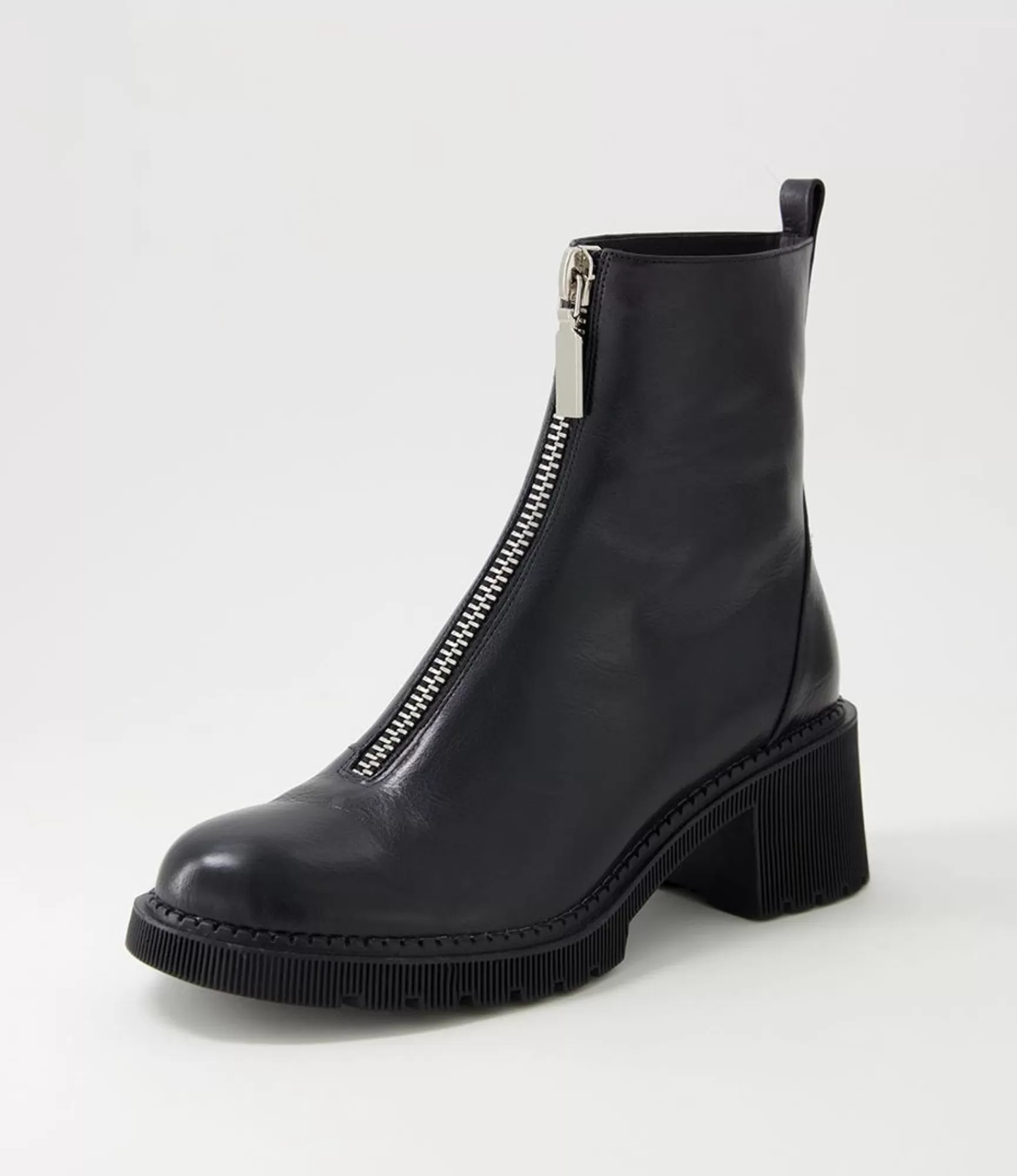 Sale Midas Shoes Zandro Black Leather Lace Up Boots