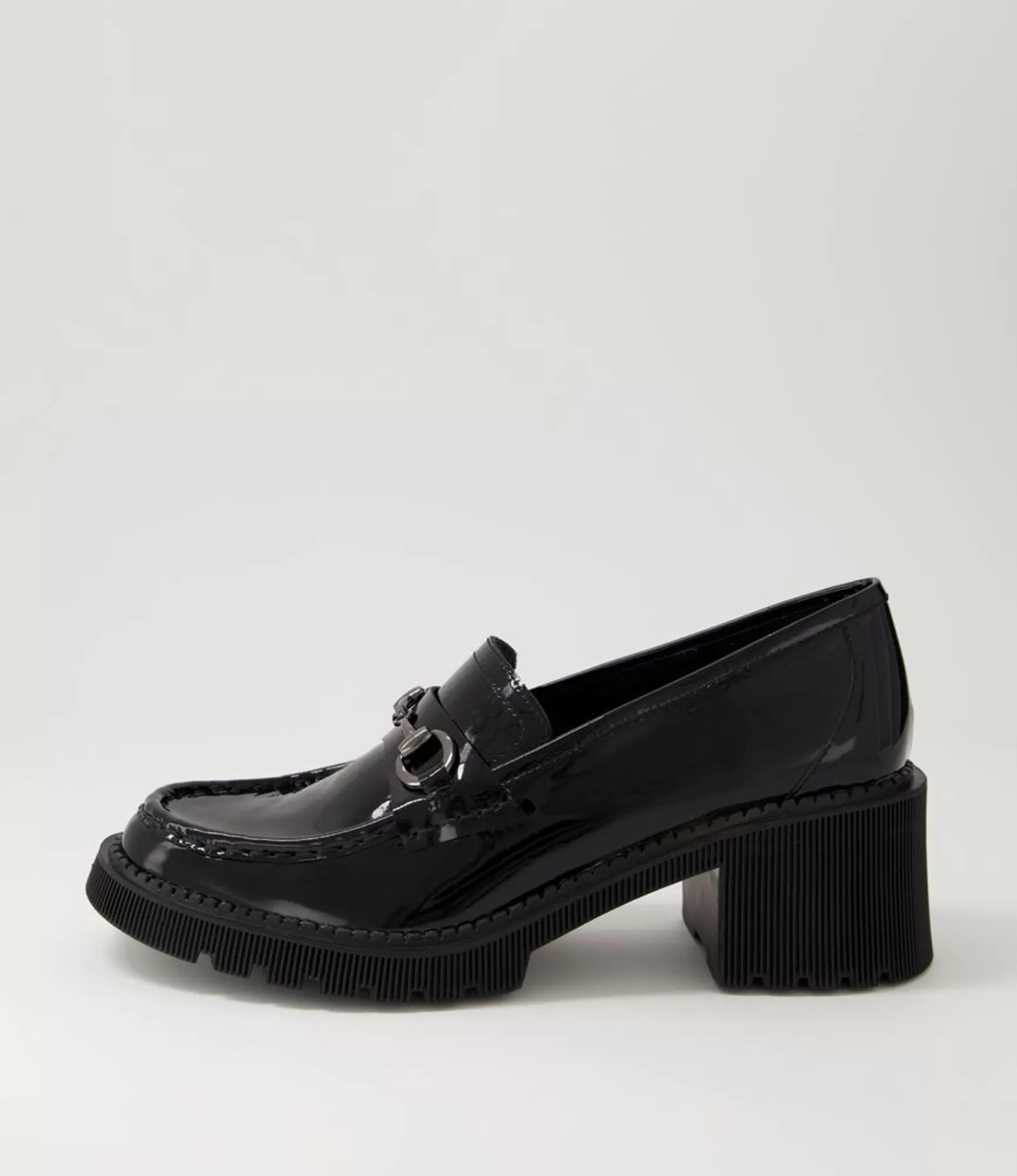 Cheap Midas Shoes Zoei Black Patent Leather Heels